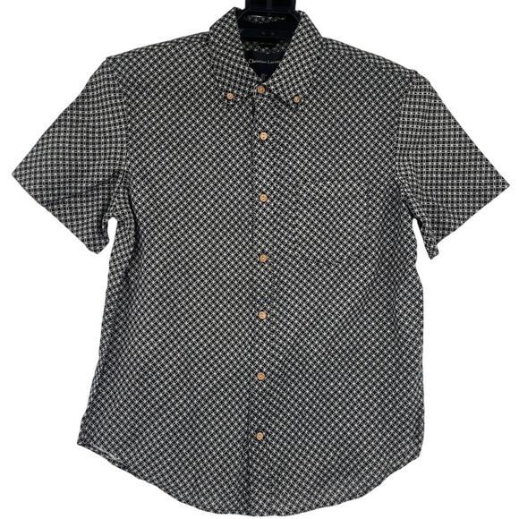 Christian Lacroix Linen Mens Shirt Sz L Mediterranean Y2K Resort Geometric Rare - Picture 1 of 8